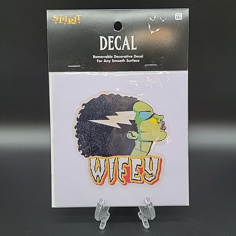 Bride of Frankenstein Decal Wifey Wife Removable Horror Spirit Halloween